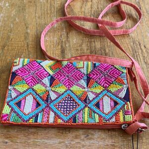 Bamboo Traders Colorful Beaded Wristlet